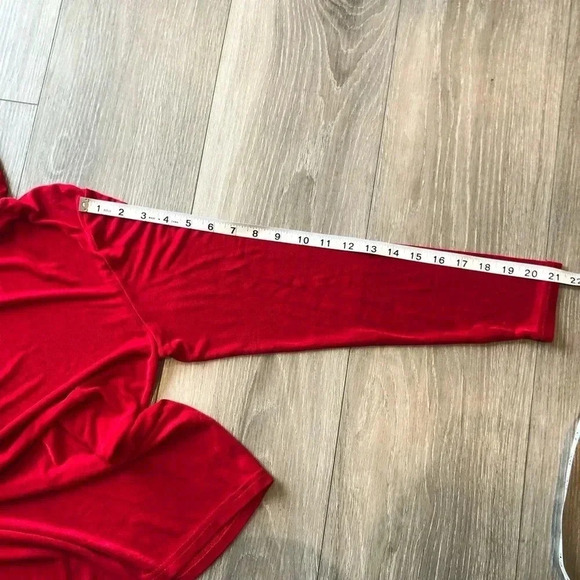 Vintage 90s Dress Barn Long Sleeve Turtle Neck Red Size Large - Picture 6 of 9